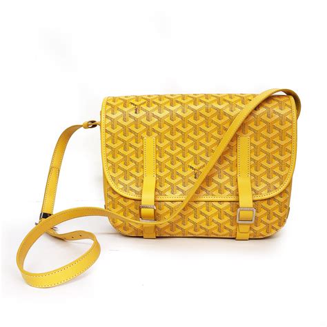 yellow goyard shoulder bag|goyard belvedere pm price.